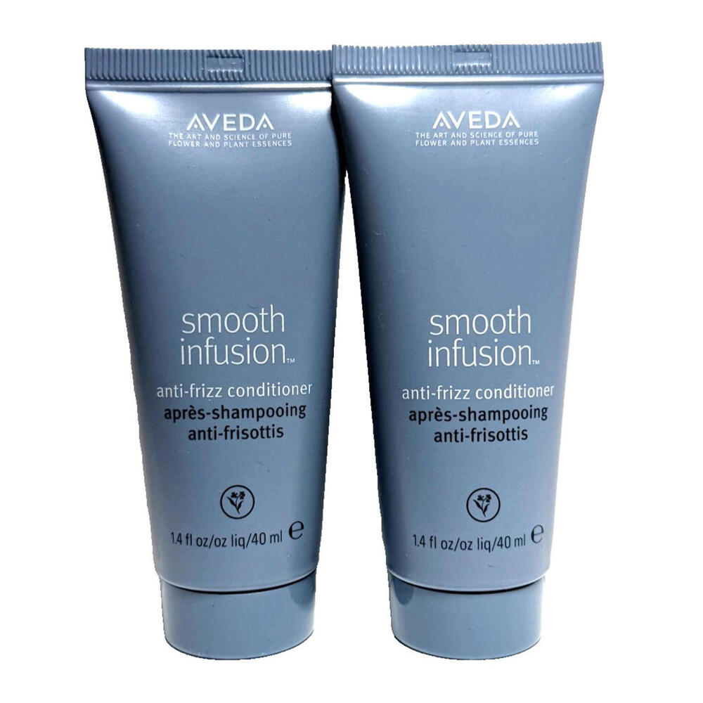2 X Aveda Smooth Infusion Anti-Frizz Conditioner 1.4oz / 40ml Travel Size NEW